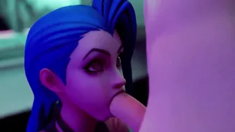 JINX SUCKING A HUGE COCK ANIMATION!!