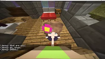 minecraft sex, jenny gives me a blowjob