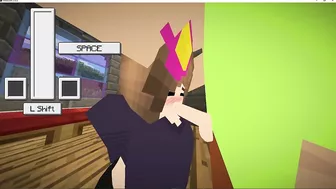 minecraft sex, jenny gives me a blowjob