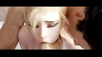 Mercy in the Shower - Overwatch