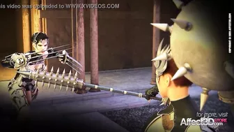 The Warrior Queen - 3D Fantasy Futa Animation