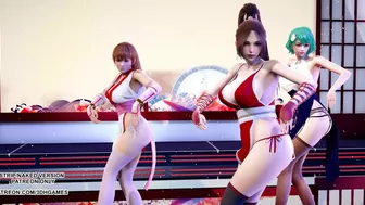 MMD GigaReolEVO - Addiction 4K Mai Shiranui Tamaki Kasumi