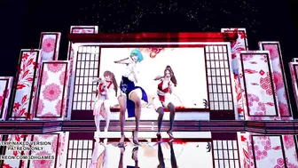 MMD GigaReolEVO - Addiction 4K Mai Shiranui Tamaki Kasumi