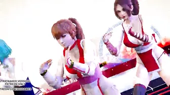 MMD GigaReolEVO - Addiction 4K Mai Shiranui Tamaki Kasumi