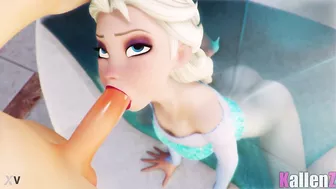 Frozen - Elsa gets a blowjob