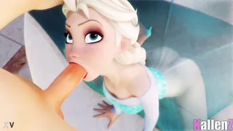 Frozen - Elsa gets a blowjob