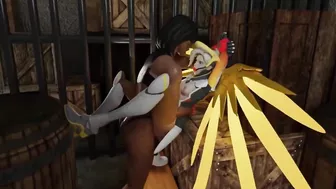 Pharah Fucks Mercy Pussy - Overwatch