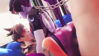 3D Compilation: Overwatch Dva Threesome Mercy Ashe Widowmaker Uncensored Hentai