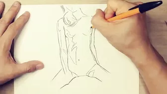 Easy And Beautiful Drawing Of Female Body 40x