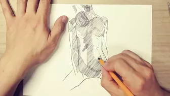 Easy And Beautiful Drawing Of Female Body 40x