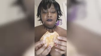 Mavis Sucks Donut Dry full video on Onlyfans