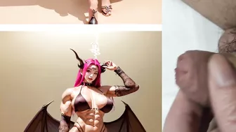 3D Hentai Muscle Girls Jerk Off