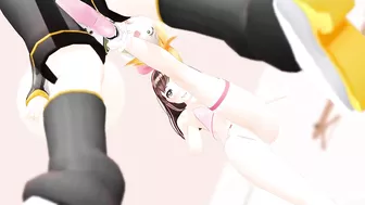 Ballbusting Animation - Kizuna Ai Valentine's Day Kicks