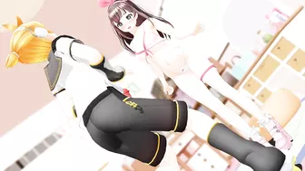 Ballbusting Animation - Kizuna Ai Valentine's Day Kicks