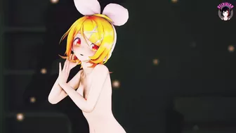 Rin Dancing + Gradual Undressing (3D HENTAI)