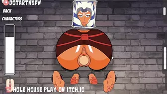 Ahsoka Tano Glory Hole BDSM Bondage Legs Spread Overflowing Creampie