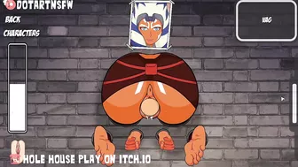 Ahsoka Tano Glory Hole BDSM Bondage Legs Spread Overflowing Creampie