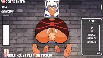 Ahsoka Tano Glory Hole BDSM Bondage Legs Spread Overflowing Creampie