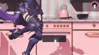 Sexy Warrior Girl Showing Her Pussy While Dancing (3D HENTAI)