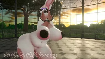 Thicc Goth Bunny Naked Dancing