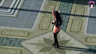 Big Tits Cat Girl Sexy Dance In Black (3D HENTAI)