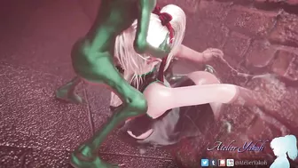 Goblins Fuck Elf Woman Stuck in a Wall Dark Green Goblins Color Edit Smixix