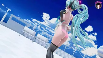 Cute Miku - Sexy Dance + Gradual Undressing (3D HENTAI)