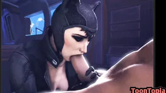 CATWOMAN Hentai Parody - Cartoon Porn