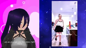 Vtuber BlueHeadChk commentates over her porn video, Self domination!