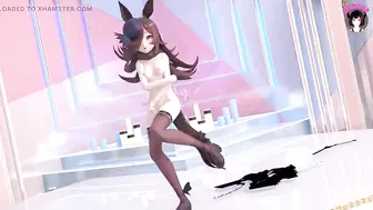 Cute Teen Cat Girl Dancing In Sexy Stockings + Gradual Undressing