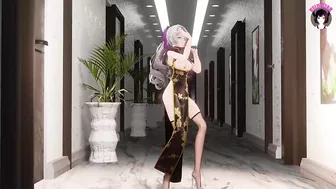 Tara - Girl In Sexy Chinese Dress Dancing + Sex Multiple Poses (3D HENTAI)