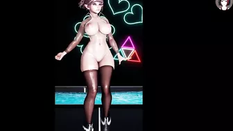 Sexy Thick Elf Dancing - Vertical Angle (3D HENTAI)