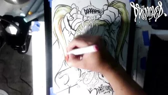 When She Manages to Fit Your Cock & Balls in Her Mouth at The Same Time - Cumshot Drawing Timelapse