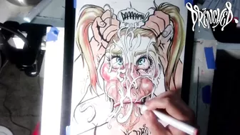 When She Manages to Fit Your Cock & Balls in Her Mouth at The Same Time - Cumshot Drawing Timelapse