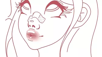 girl blowjob sucking 2d animation