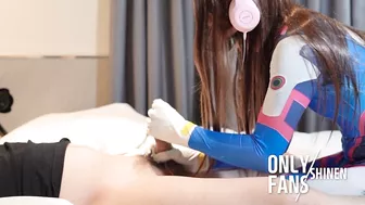 【Overwatch】✨D.va Handjob and gets fucked, Hentai Cosplayer crossdresser ladyboy part.3