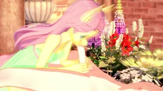 "Fun with Fluttershy in the garden~!" MLP POV Animation with English Voice Acting~!