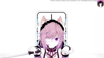 Cute Neko Girl Dancing + Gradual Undressing (3D HENTAI)