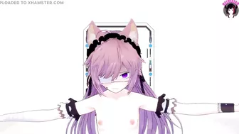 Cute Neko Girl Dancing + Gradual Undressing (3D HENTAI)