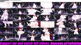 Sexy Demon Girl With Gigantic Tits Dancing In Sexy White Dress (3D HENTAI)