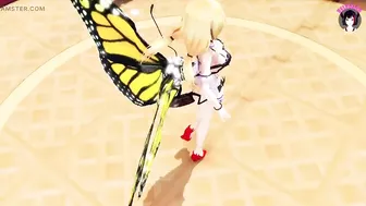 Sexy Maid Girl Dancing + Sex With Insect (3D HENTAI)