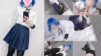 Bocchi The Rock Ryo Yamada cosplay sex creampie video.