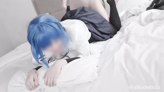 Bocchi The Rock Ryo Yamada cosplay sex creampie video.