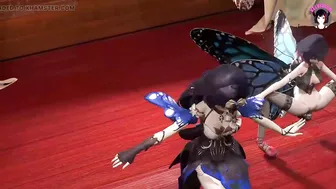 2 Sexy Girls Dancing + Sex With Insect (3D HENTAI)