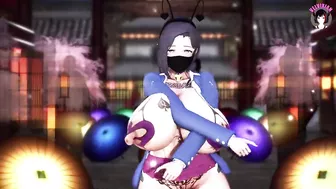 Sexy MILF With Huge Tits And Ass In Mask Dancing (3D HENTAI)