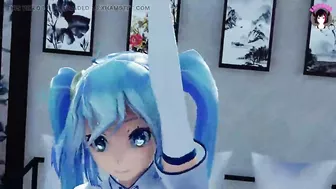 Thick Miku With Huge Tits - Sexy Dance (3D HENTAI)