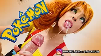 POKÉMON MISTY - One Night in Viridian City (PMV) Ahegao Cosplay Gamer Girl Bare Feet Footjob Blowjob