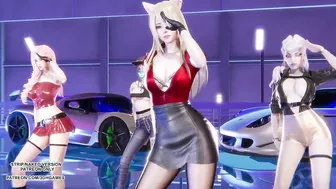 [MMD] BlackPink - Shut Down Ahri Seraphine Kaisa Evelynn Sexy Kpop Dance League of Legends KDA