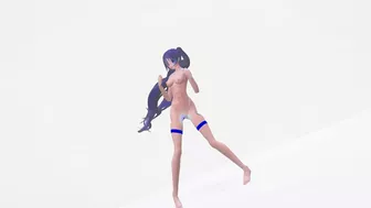 Strong Hatsune Miku Hentai Muscle Body Six Pack Nude Dance Mmd 3D Blue Hair Color Edit Smixix