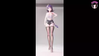 Genshin Impact - Thick Raiden In Sexy Shorts And Stockings Dancing (3D HENTAI)